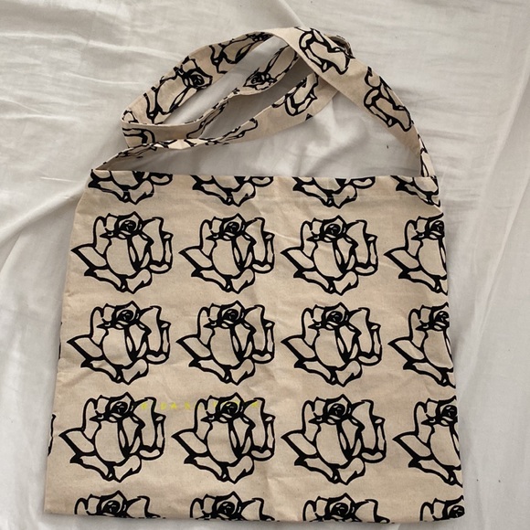 New Freda Salvador Floral Canvas Linen Tote Bag reusable - Picture 7 of 7